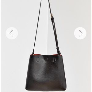 NWT Mini Reversible Faux Leather Tote Bag